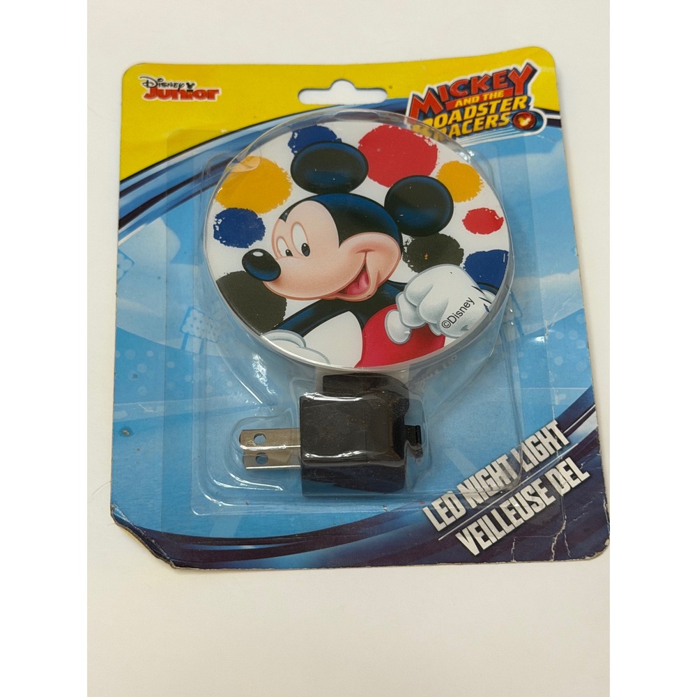 Disney Mickey and the Roadster Racers LED Night Light Rotary Shade Idea Nuova